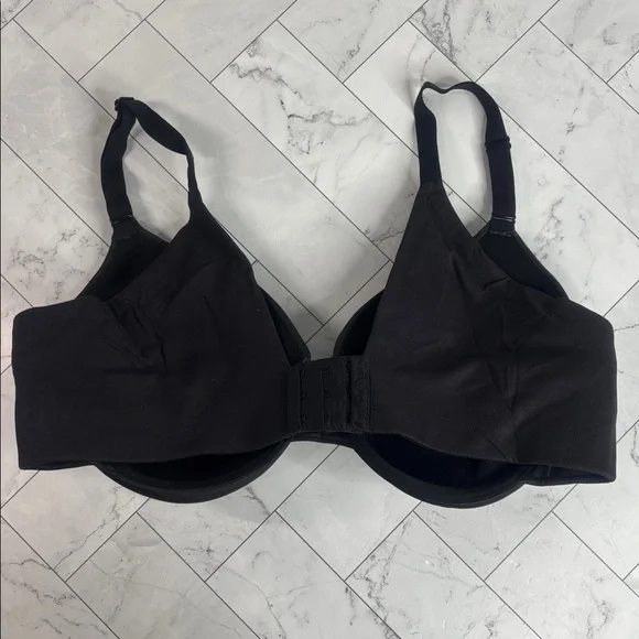 NWOT Cacique Lane Bryant Full Coverage Bra Black Lightly Lined UNDERWIRE 42D - Picture 4 of 10